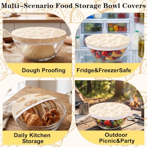 Sitsink Beeswax Bowl Covers Bread Reusable Food Wrap 5 Pack - Image 5