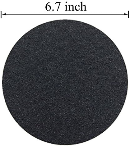 6.7inch Charcoal Filters for Kitchen Compost Bin Pail Replacement Filter Countertop Home Bucket Refill Sets, Round - Image 7
