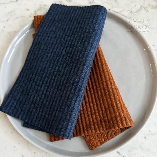 Hand‑Dyed 5‑Pack Swedish Dishcloths – Reusable, Biodegradable Cloths, Super‑Absorbent Dual‑Texture, Plastic‑Free Packaging, Made in Sweden - Image 7