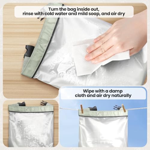 Zunmial 2 Pack Bread Bags for Homemade Bread, 17"×13" Reusable Bread Bag - Image 4