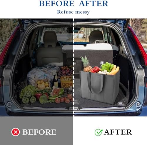 Reusable Grocery Shopping Bags 10 Pack Large Foldable Tote Bags Bulk - Image 6