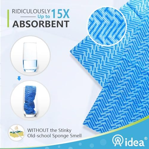 AIDEA Cleaning Wipes, Multi-Purpose Towel Reusable Cleaning Cloths-80Ct(1 Pack), Domestic Wipes, Dish Cloths-(12''x24'') - Image 3