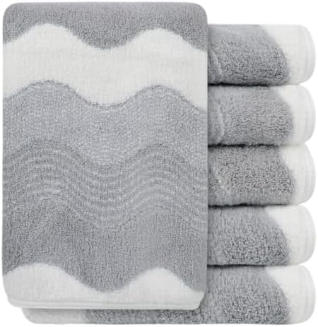 SINLAND Absorbent Coral Velvet Washcloth Ultra Soft Microfiber Face Towels 12 x 12 inch Multi-Purpose Face Cloths for Household and Sport by SINLAND