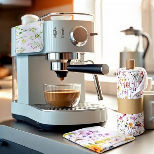 18 Pack Reusable Kitchen Cloths Cotton Towels, Wildflowers - Image 3