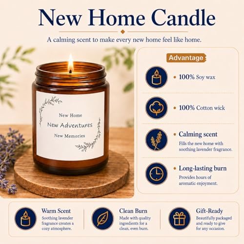 Housewarming Gifts New Home Basket，21-Piece Including Cutting Board, Handwashing Set, and Aromatherapy – Ideal for Housewarming Gift for Couples, New Home Families, and Closing Gifts for Home Buyers - Image 6