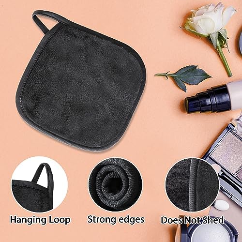 Makeup Remover Cloth, 6" x 6" Make Up Towels Reusable Face Cloth for Washing Face, Makeup Remover Pads Microfiber Face Washcloth with Mesh Bag, Just Water, Eco-friendly, 12 PACK - Image 4