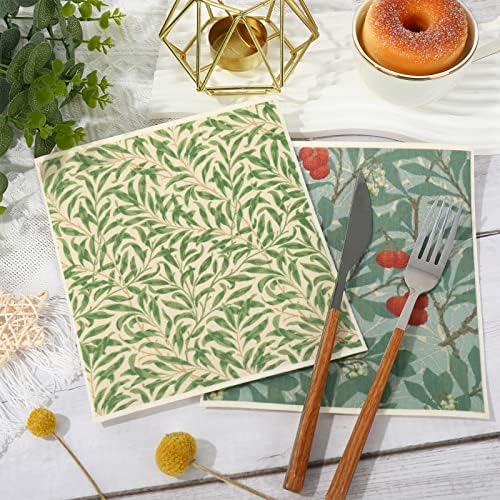 Whaline Vintage Floral Swedish Kitchen Dishcloth Dish Towel, 6 Pcs - Image 4