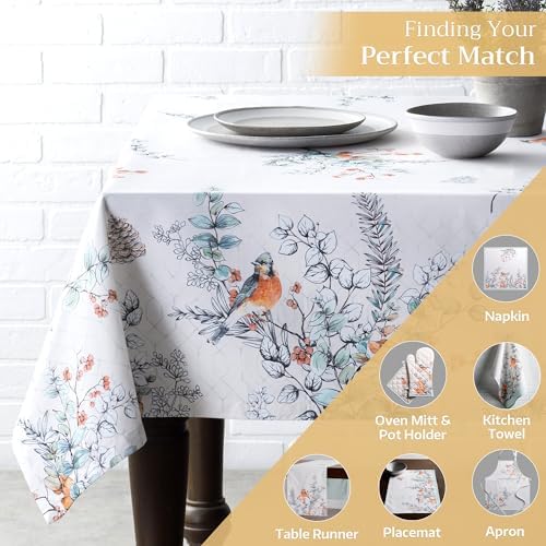 Maison d' Hermine Table Cloth Rectangle Table Reusable 100% Cotton 60"x90" - Image 5