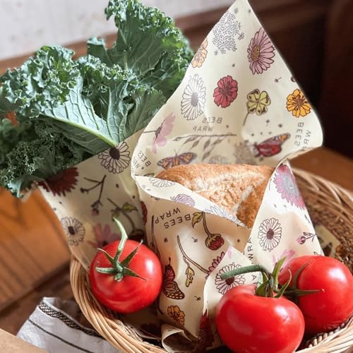 Bee's Wrap Beeswax Produce Bags, 2 Pack - Meadow Magic - Image 3