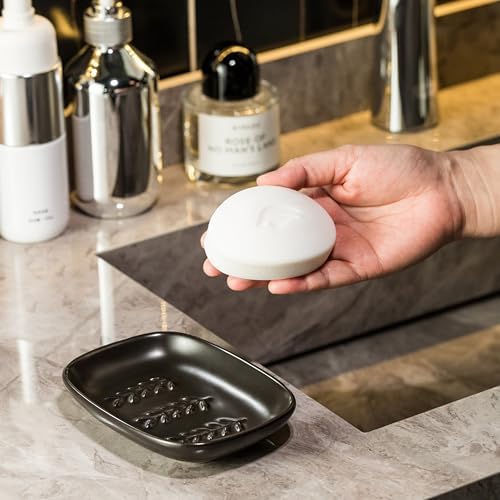 Miamolo Soap Dish for Bathroom, Bar Soap Holder for Shampoo Bars, Sponges - Image 7