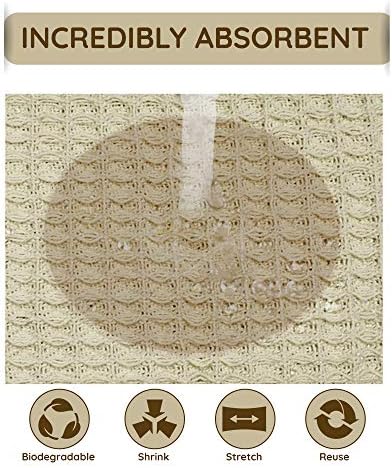 UBICON Organic Cotton Dish Scrubber Cloths, 6 Pack - Image 4