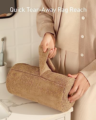 Fantasticlean Microfiber Cleaning Cloth Roll- 75 Sheets, 12" x 12" (Tan) - Image 2