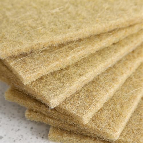 Natural Scouring Pads Biodegradable Scrubbing Pads for Kitchen Cleaning, Dishes, and Pots - Sisal hemp Fiber Scrub Pads for Dishes - Non Scratch Scouring Pads for Pots and Pans (10 Pack) - Image 6
