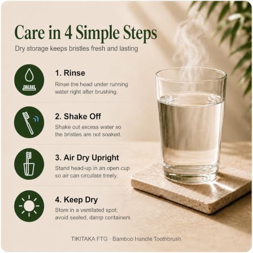 Bamboo Toothbrushes 10 Pack - Soft Bio-Based Nylon Bristles - Image 3