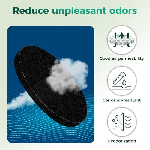 7.3 Inch Round Activated Carbon Compost Bin Filters - Image 3