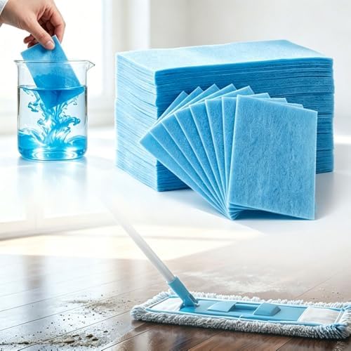 120PCS Multi-Effect Floor Clean Tablets, 2026 New Floor Cleaning Tablets Sheets Multi-Surface Cleaner for Hardwood Laminate Tile, Floor Cleaning Solution Tablets for Mopping (Blue, 120 pcs) by WelcometoHknbj