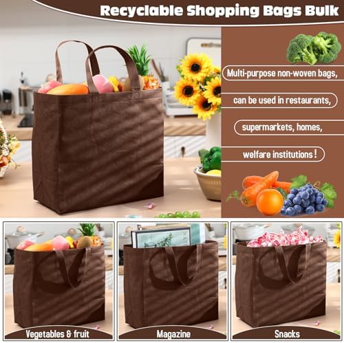 Windyun Reusable Grocery Bags Non Woven with Handles - Image 5