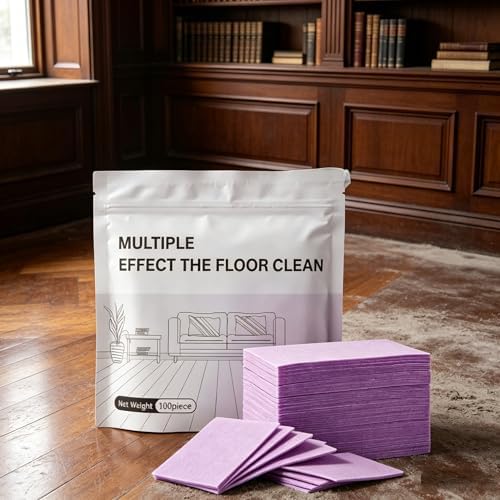 Floor Cleaning Tablets,Multi-Surface Floor Cleaner Sheets for Mopping,Dissolvable Cleaning Refills for Hardwood,Laminate,Tile & Bathroom Floors,100 Count,Multi-Effect - Image 7