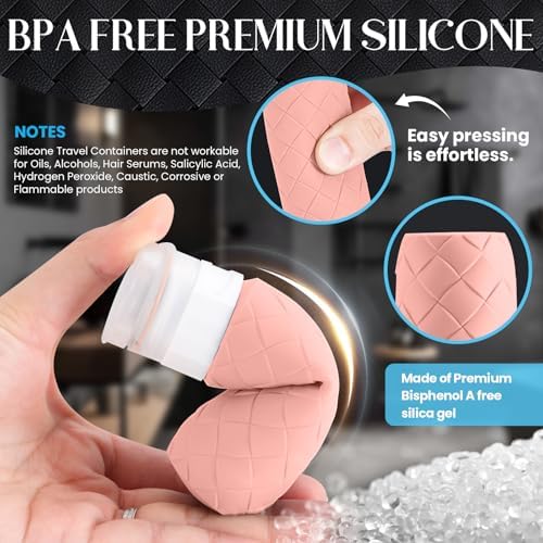 Silevoler Travel Bottles for Toiletries, TSA-Approved Travel Size Container - Image 4