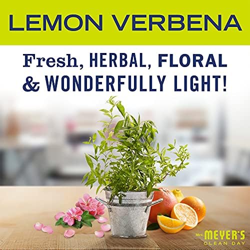MRS. MEYER'S CLEAN DAY Kitchen Essentials Set, Includes: Hand Soap, Dish Soap, and All Purpose Cleaner, Lemon Verbena, 3 Count Pack - Image 3