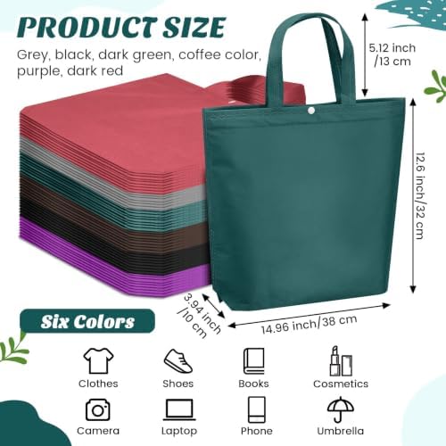 Paterr 100 Pcs Reusable Shopping Bags Bulk - Image 3