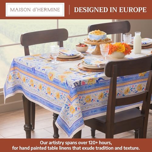 Maison d' Hermine Table Cloth Rectangle Table Reusable 100% Cotton 70"x108" - Image 2