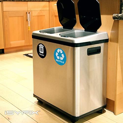 iSYFIX Recycle Sticker for Trash Can, 6 Pack, 5 inch - Image 6
