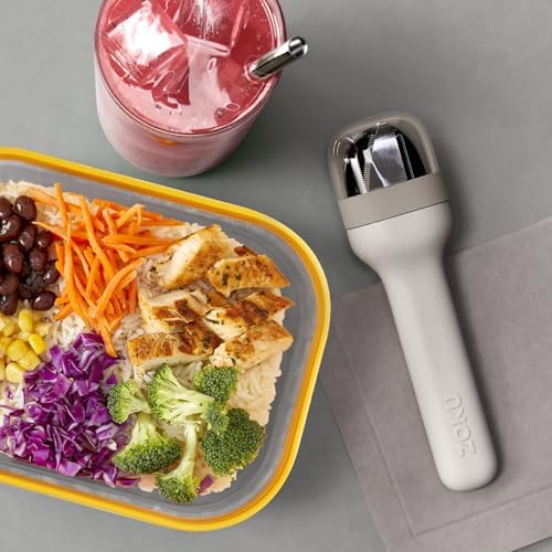 Zoku Pocket Utensil Set Stainless Steel Fork, Knife, and Spoon in Case Grey - Image 2