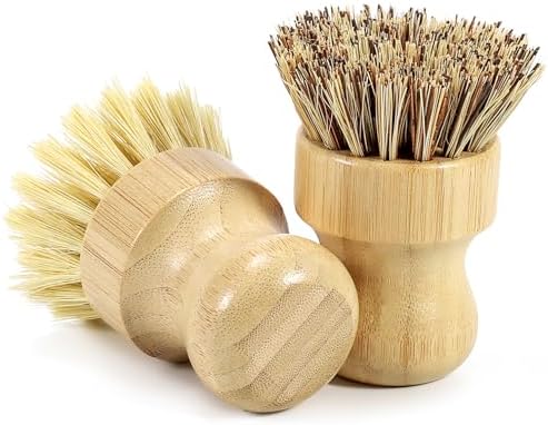 DEBETOOL Bamboo Dish Brush, 2-Pack by DEBETOOL