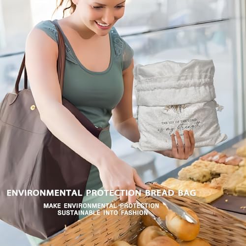 UTELKA Flroal Beeswax Bag for Bread Linen Bread Box Reusable - Image 5