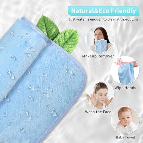 my novel things Makeup Remover Cloth 7-Day Set 15"x6.5" Reusable Washcloths - Image 7