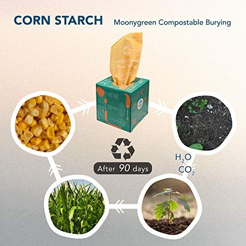 Compostable Trash Bags, 2.6 Gallon, 9.84 Liter, 200 Count, Extra Thick, Food Scrap Small Kitchen Waste Bags, US BPI ASTM D6400 and Europe OK Compost Home Certified - Image 6
