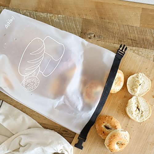 (re) zip Reusable Bread & Bagel Bag, Large 39-Cup Roll Top, Freezer-Safe - Image 4