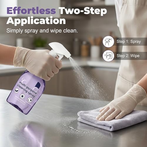 Fliwos Spray Oven Cleaner, 2026 Upgraded All-Purpose Spray Cleaner with Concentrated Cleaning Tablets, Multi-Surface Cleaning Spray for Oven, Grill, Kitchen, Bathroom and Home (1 Bottle+18 Pcs) - Image 4