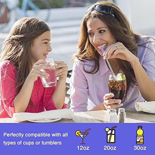 NAIVELY-Metal Reusable Straws 3 Pack Collapsible Portable Stainless Steel Drinking Straw Telescopic Travel Straw, with Case and Cleaning Brush Foldable Pocket Straws - Image 4