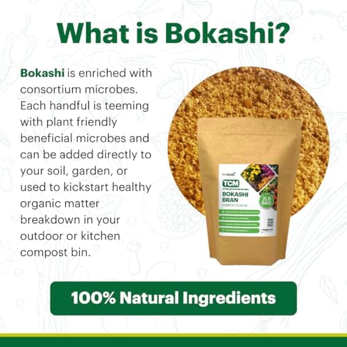 TeraGanix EM Bokashi Bran, Compost Accelerator, Organic Rice Bran Mix, Odor Eliminator, Formulated by Dr. Higa (Bokashi Inventor), Bokashi Compost Starter for Kitchen Compost Bin & Soil (2 Lb) - Image 4
