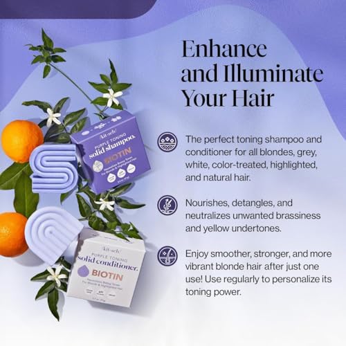 Kitsch Purple Shampoo & Conditioner Set For Blondes & Color Treated Hair - Image 2