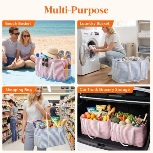 Lifewit Large Tote bag, Reusable Shopping Grocery Bags - Image 5