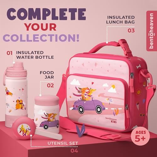 Bentoheaven Kids Utensils Set with Case, Reusable Fork & Spoon, Dachshund - Image 6
