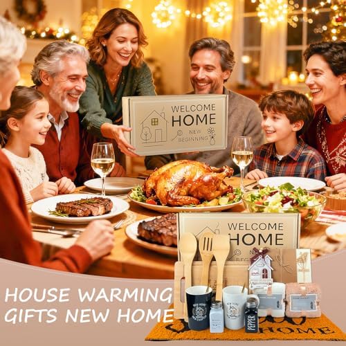 House Warming Gifts New Home Closing Gift Basket with 2 Coffee Mug and Welcome Mat New Home Box Housewarming Present for Couple,Home Buyers,Women,Men,Friend - Image 6