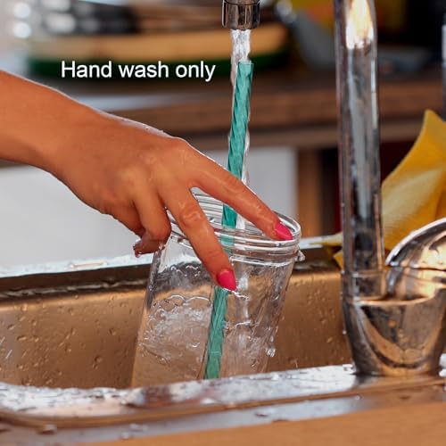 Dakoufish 13 Inch Long Reusable Clear Plastic Replacement Drinking Straws for 32 oz,40 oz & 100 oz Jar/Tumblers, Set of 12 Swirl Straws With Cleaning Brush (13inch,12color) - Image 6