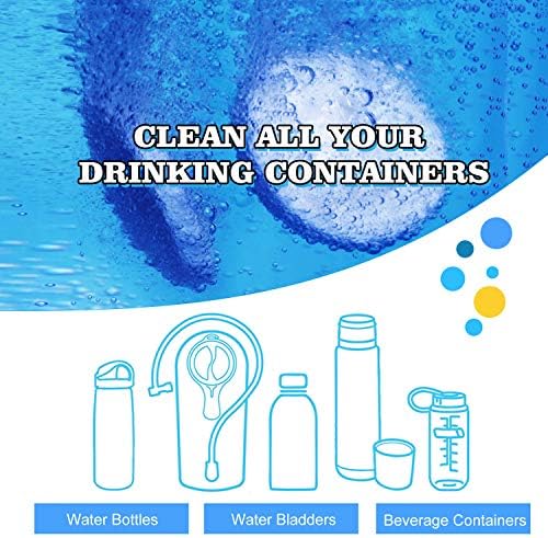 TAGVO 36 Pack Cleaning Tablets for Hydration Bladder - All Natural, Odor Free, Easy Removes Stubborn Stains Cleaning Tabs for Water Reservoir, Sport Water Bottles, Water Bladder, Hydration Backpack - Image 3