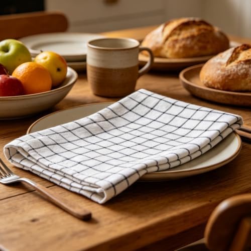 ZeQi Acacia Wood Cutting Board Gift Set, Perfect Housewarming Gift, Ideal Holiday Gift, Premium Wooden Serving Board with Salad Spoon & Fork, Linen-Look Napkin, Kitchen Utensil Set for Serving, Decor - Image 5