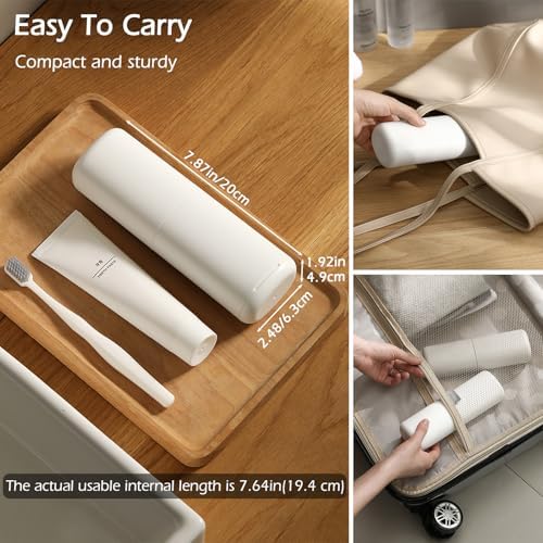 Travel Toothbrush Holder, Toothbrush Travel Case, Multifunctional Dustproof Toothbrush Cover, Portable Toothbrush Case Suitable for Business Camping Travel or Daily Use （1Pack） - Image 3