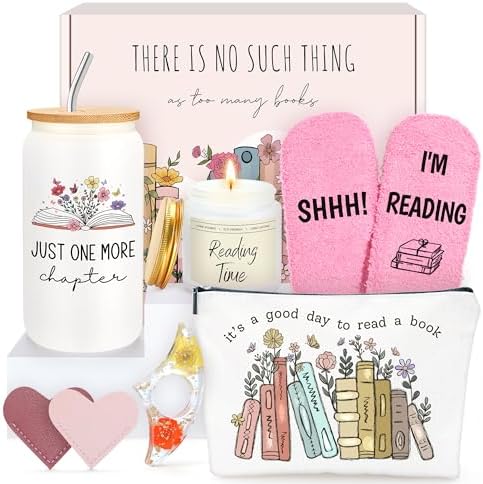 HELORAY Book Lover Gifts for Women Bookish Gifts for Readers Book Accessories for Reading Lovers Bookish Items Themed Presents Librarian Gift for Readers Cool Bookworm Gift for Reading Lovers by HELORAY