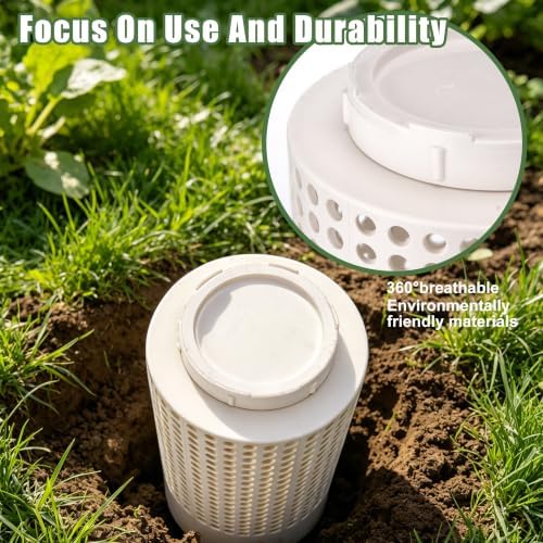 Cutbar Underground Worm Farm, Garden Mini Vermicomposting Bin for Home Garden, Vegetable Patch, Easy Setup, Fast Composting | Eco-Friendly Solution for Urban Gardeners (11.8X6.29X6.29IN) - Image 5