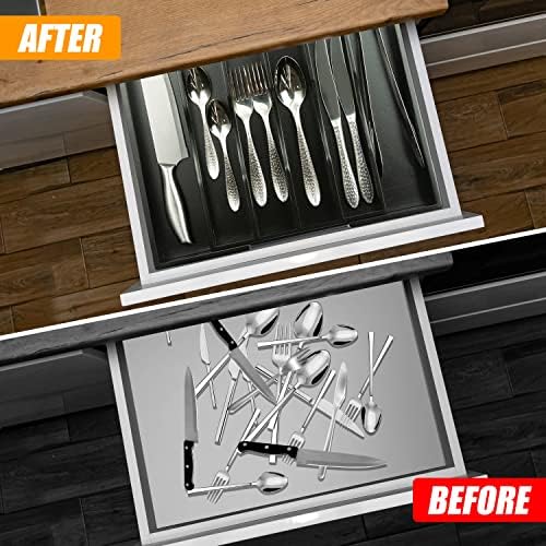 Kitchen Silverware Drawer Organizer and Storage Kitchen Gadgets Best Sellers 2025 First Apartment Essentials New Home Must Haves Things Stuff Accessories House Warming Housewarming Hostess Host Gifts - Image 2