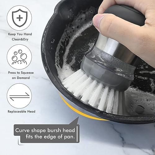 Palm Brush Refills for OXO Steel Soap Dispensing Dish Brush - Image 5