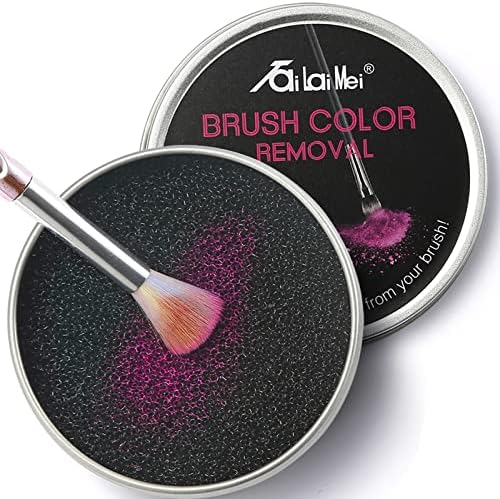 TailaiMei 2 Pack Color Removal Cleaner Sponge, Quickly & Easily Clean Makeup Brushes Powder Without Water or Chemical Solutions Eliminating Drying Time - Switch Eyeshadow Colored Immediately by TailaiMei