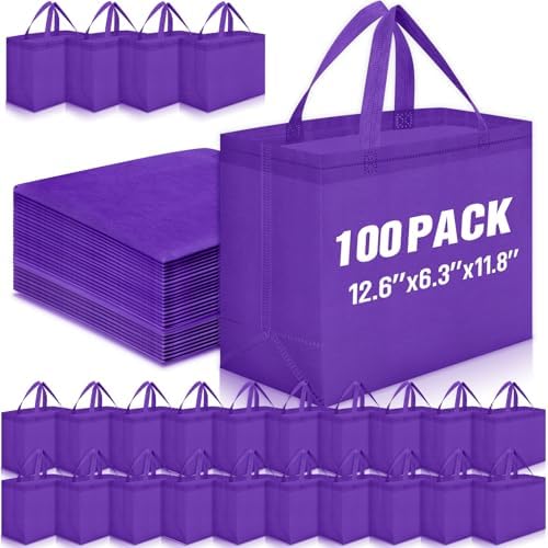 Windyun Reusable Grocery Bags Non Woven with Handles by Windyun